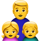 Apple design of the family: man girl boy emoji verson:ios 16.4