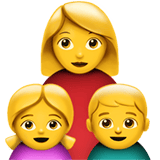 Apple design of the family: woman girl boy emoji verson:ios 16.4