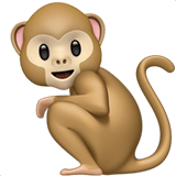 Apple design of the monkey emoji verson:ios 16.4