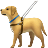 Apple design of the guide dog emoji verson:ios 16.4