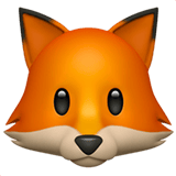 Apple design of the fox emoji verson:ios 16.4