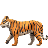 Apple design of the tiger emoji verson:ios 16.4