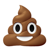 Apple design of the pile of poo emoji verson:ios 16.4