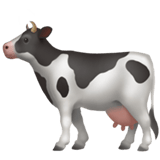 Apple design of the cow emoji verson:ios 16.4