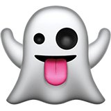 Apple design of the ghost emoji verson:ios 16.4