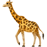 Apple design of the giraffe emoji verson:ios 16.4
