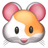 Apple design of the hamster emoji verson:ios 16.4