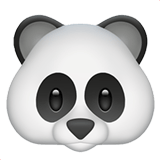 Apple design of the panda emoji verson:ios 16.4