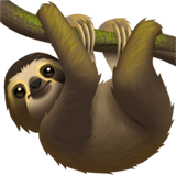 Apple design of the sloth emoji verson:ios 16.4