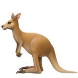 Apple design of the kangaroo emoji verson:ios 16.4