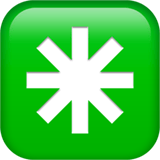 Apple design of the eight-spoked asterisk emoji verson:ios 16.4