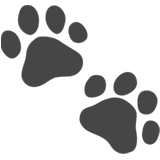 Apple design of the paw prints emoji verson:ios 16.4