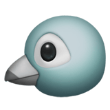 Apple Apple design of the bird emoji verson:ios 16.4