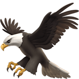 Apple design of the eagle emoji verson:ios 16.4