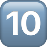 Apple design of the keycap: 10 emoji verson:ios 16.4