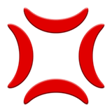 Apple design of the anger symbol emoji verson:ios 16.4