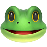 Apple design of the frog emoji verson:ios 16.4