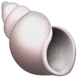 Apple design of the spiral shell emoji verson:ios 16.4
