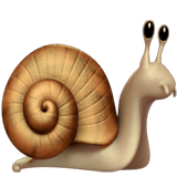 Apple design of the snail emoji verson:ios 16.4