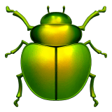 Apple design of the beetle emoji verson:ios 16.4