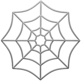Apple design of the spider web emoji verson:ios 16.4