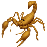 Apple design of the scorpion emoji verson:ios 16.4