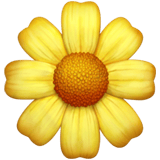 Apple design of the blossom emoji verson:ios 16.4