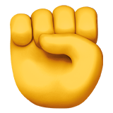 Apple design of the raised fist emoji verson:ios 16.4