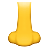 Apple design of the nose emoji verson:ios 16.4