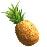Apple design of the pineapple emoji verson:ios 16.4