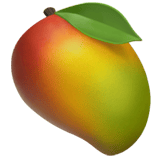 Apple design of the mango emoji verson:ios 16.4