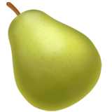 Apple design of the pear emoji verson:ios 16.4