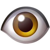 Apple design of the eye emoji verson:ios 16.4
