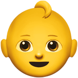Apple design of the baby emoji verson:ios 16.4