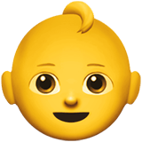 Apple design of the baby emoji verson:ios 16.4