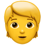 Apple design of the person emoji verson:ios 16.4
