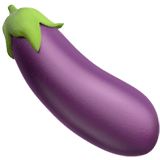 Apple design of the eggplant emoji verson:ios 16.4