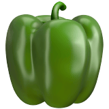 Apple design of the bell pepper emoji verson:ios 16.4