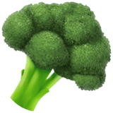 Apple design of the broccoli emoji verson:ios 16.4