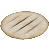 Apple design of the flatbread emoji verson:ios 16.4