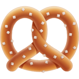 Apple design of the pretzel emoji verson:ios 16.4