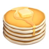 Apple design of the pancakes emoji verson:ios 16.4