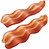 Apple design of the bacon emoji verson:ios 16.4