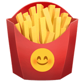 Apple design of the french fries emoji verson:ios 16.4