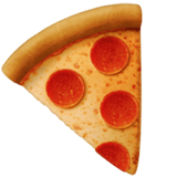 Apple design of the pizza emoji verson:ios 16.4