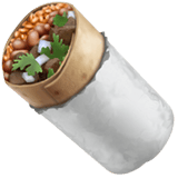 Apple design of the burrito emoji verson:ios 16.4