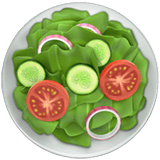 Apple design of the green salad emoji verson:ios 16.4