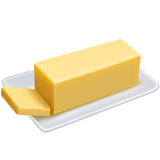 Apple design of the butter emoji verson:ios 16.4