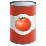 Apple design of the canned food emoji verson:ios 16.4