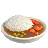 Apple design of the curry rice emoji verson:ios 16.4